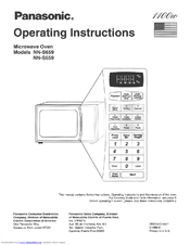 Panasonic NN-S559WA Operating Instructions Manual