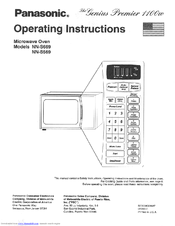 Panasonic NNS569BA - MICROWAVE Operating Instructions Manual