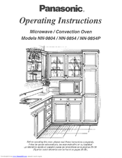 Panasonic NN9854 - MICROWAVE/CONV.OVEN Operating Instructions Manual