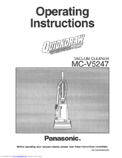 Panasonic Quickdraw MC-V5247 Operating Instructions Manual
