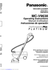 Panasonic MCV9638 - CANISTER VAC.-PLAT Operating Instructions Manual