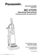 Panasonic MCV7370 - UPRIGHT VACUUM Operating Instructions Manual