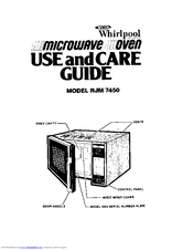 Whirlpool RJM 7450 Use And Care Manual