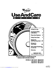 Whirlpool RB17OPXY Use And Care Manual