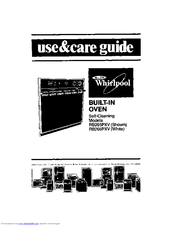 Whirlpool RB265PXV Use And Care Manual