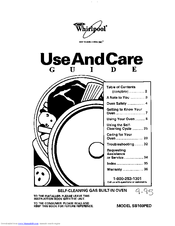 Whirlpool SB160PED Use And Care Manual