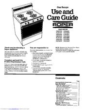 Whirlpool FGP320V Use And Care Manual
