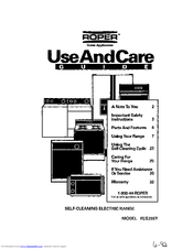 Whirlpool FES355Y Use And Care Manual
