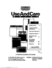 Whirlpool FGP320A Use And Care Manual