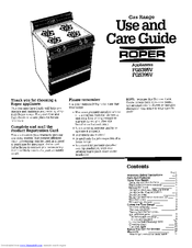 Whirlpool FGS395V Care Manual