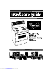 Whirlpool RF3365XW Use And Care Manual