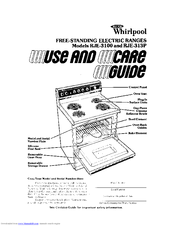 Whirlpool RJE-3100 Use And Care Manual