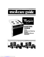 Whirlpool RS6300XV Use & Care Manual
