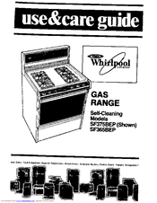 Whirlpool SF365BEP Use And Care Manual
