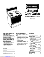 Whirlpool TER46WOW Use & Care Manual
