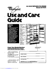 Whirlpool EDI9CK Use & Care Manual