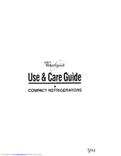 Whirlpool EL02CCXJW Use And Care Manual