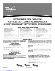 Whirlpool ET1FHTXMB04 Use & Care Manual