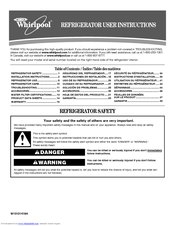 Whirlpool GR2FHTXV User Instructions