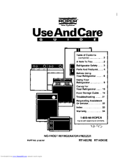 Whirlpool RT14ECRE Use And Care Manual