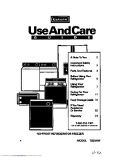 Whirlpool TS25AW Use And Care Manual