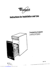 Whirlpool 50-Hz Models Instructions For Installation And Use Manual