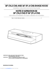 Whirlpool W10240580A Installation Instructions And Use And Care Manual
