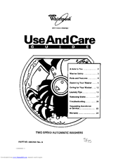 Whirlpool 3360464 Use And Care Manual