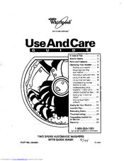 Whirlpool 3363569 Use And Care Manual