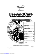 Whirlpool 7LSP 9245 Use And Care Manual