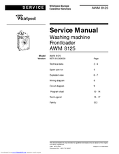 Whirlpool AWM 8125 Service Manual