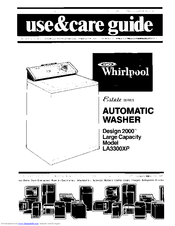 Whirlpool LA3300XP Use & Care Manual