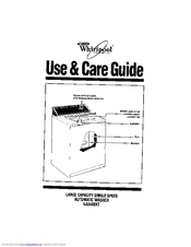 Whirlpool LA3400XT Use & Care Manual