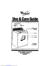Whirlpool LA5525XT Use And Care Manual