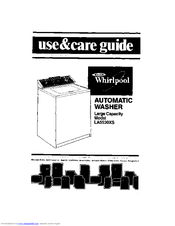 Whirlpool LA553OXS Use & Care Manual