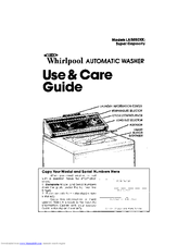 Whirlpool LA5880XK Use & Care Manual