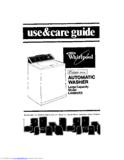 Whirlpool LA6000XS Use & Care Manual