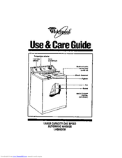 Whirlpool LA8860xW Use And Care Manual