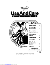Whirlpool LBT6133AW1 Use & Care Manual