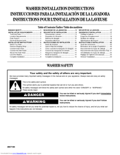 Whirlpool LSN3000PW3 Installation Instructions Manual