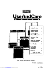 Estate TAWL670AG0 Use And Care Manual