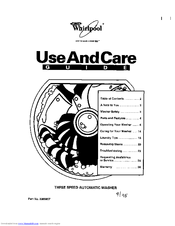 Whirlpool 7LSP9355 Use And Care Manual