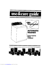 Whirlpool LA5580XP Use & Care Manual