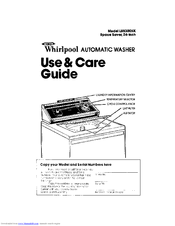 Whirlpool LB5300XK Use & Care Manual