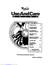 Whirlpool LMR4232A Use And Care Manual