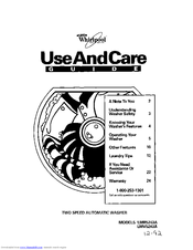 Whirlpool LMV5243A Use And Care Manual