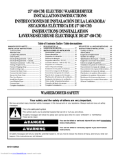 Whirlpool MET3800TW - Thin Twin Laundry Center User Manual
