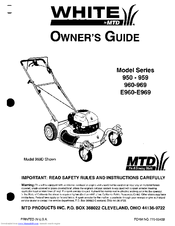White 960-969 Series Owner's Manual