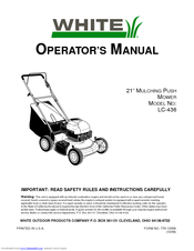 White LC-436 Operator's Manual