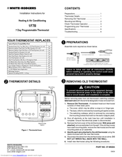 White Rodgers 1 F 78 Installation Instructions Manual